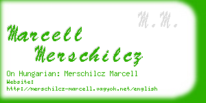 marcell merschilcz business card